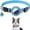 Blue, variant on Flmei Dog Collar Cat Collar Cover, Anti-Lost Locator Case Compatible with Pet Collars Loop Dogs Cats & Pets