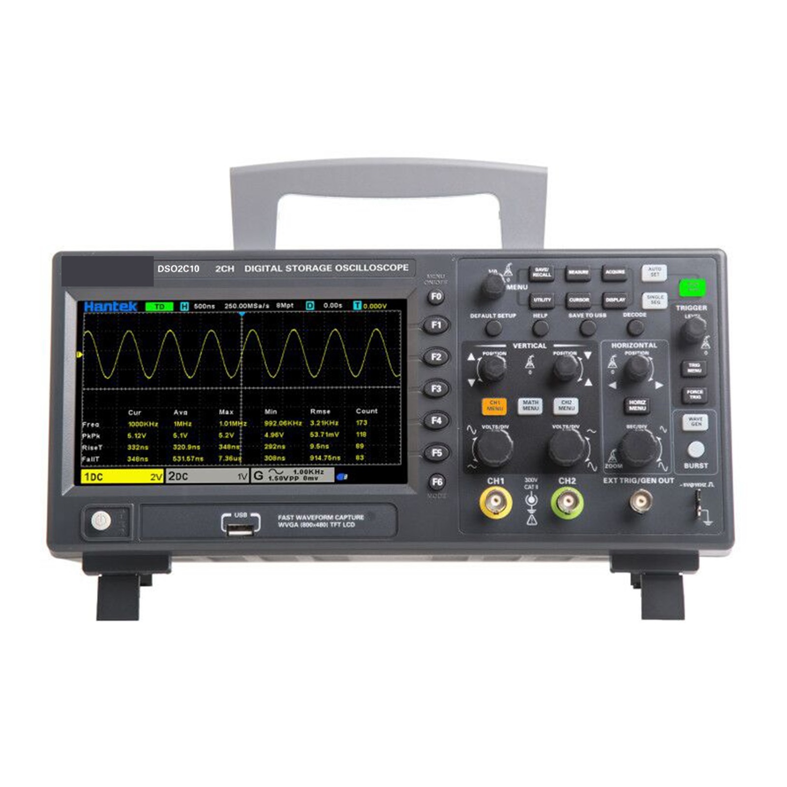 Digital Oscilloscope DSO2C10 2C15 2D10 2D15 2CH 100/150MHZ Storage Osciloscopio 1G Sampling With Signal Source ,Professional Designed