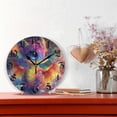 thumbnail image 5 of DEIARA Colorful Dragon Baby Burgundy Butterfly Wall Clock 10in Silent Mechanism Battery Operated Retro Style for Living Room Bedroom and Kitchen Gold Pointer, 5 of 10