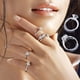thumbnail image 5 of 24X Ajustador de Tamaño de Anillo para Anillos Sueltos Clip Protector de Anillo Medidor de Silicona Transparente Resizer 4 Tamaños, 5 of 7