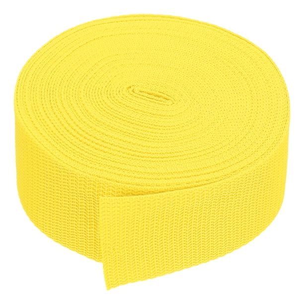 Uxcell Cinta de 10 yardas de 2 pulgadas de polipropileno, cinta pesada para sillas, rollo de cinta dorada
