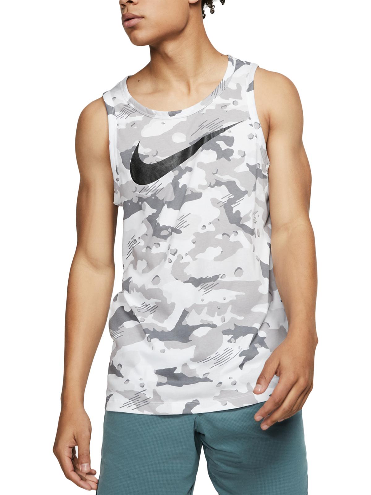 Nike Men's Dry Camo Swoosh Tank Top