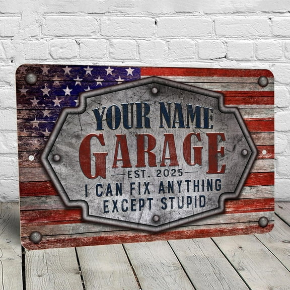 Garage Sign | Personalized | Vintage American Theme