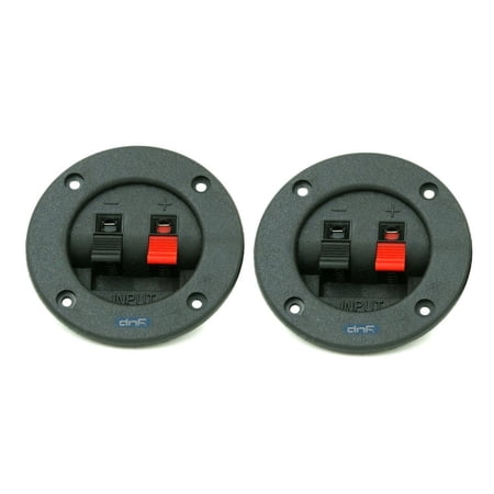 DNF (2 Pack ) 3  Round Push Spring Speaker Box Terminal Cup price history on PriceWatchPro