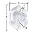 thumbnail image 3 of CRL HGC212 Clear Acrylic 2-Way Heavy Glass Connector for 1/2" Glass, 3 of 3