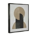 thumbnail image 4 of Stupell Industries Modern Intersecting Shapes Abstract Painting Black Floater Framed Canvas Art Print Wall Art, 25 x 31, 4 of 10