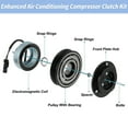 thumbnail image 4 of Kit de embrague del compresor de aire acondicionado para Chevrolet Cruze 2012-2016 L4 1.4L para Chevrolet Cruze Limited 2016 para polea de embrague CVC con rodamiento No. 39067789/113346494, 4 of 7