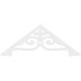 thumbnail image 2 of Ekena Millwork 60"W x 22 1/2"H x 1"P (9/12) Pitch Finley Architectural Grade PVC Gable Pediment, 2 of 5