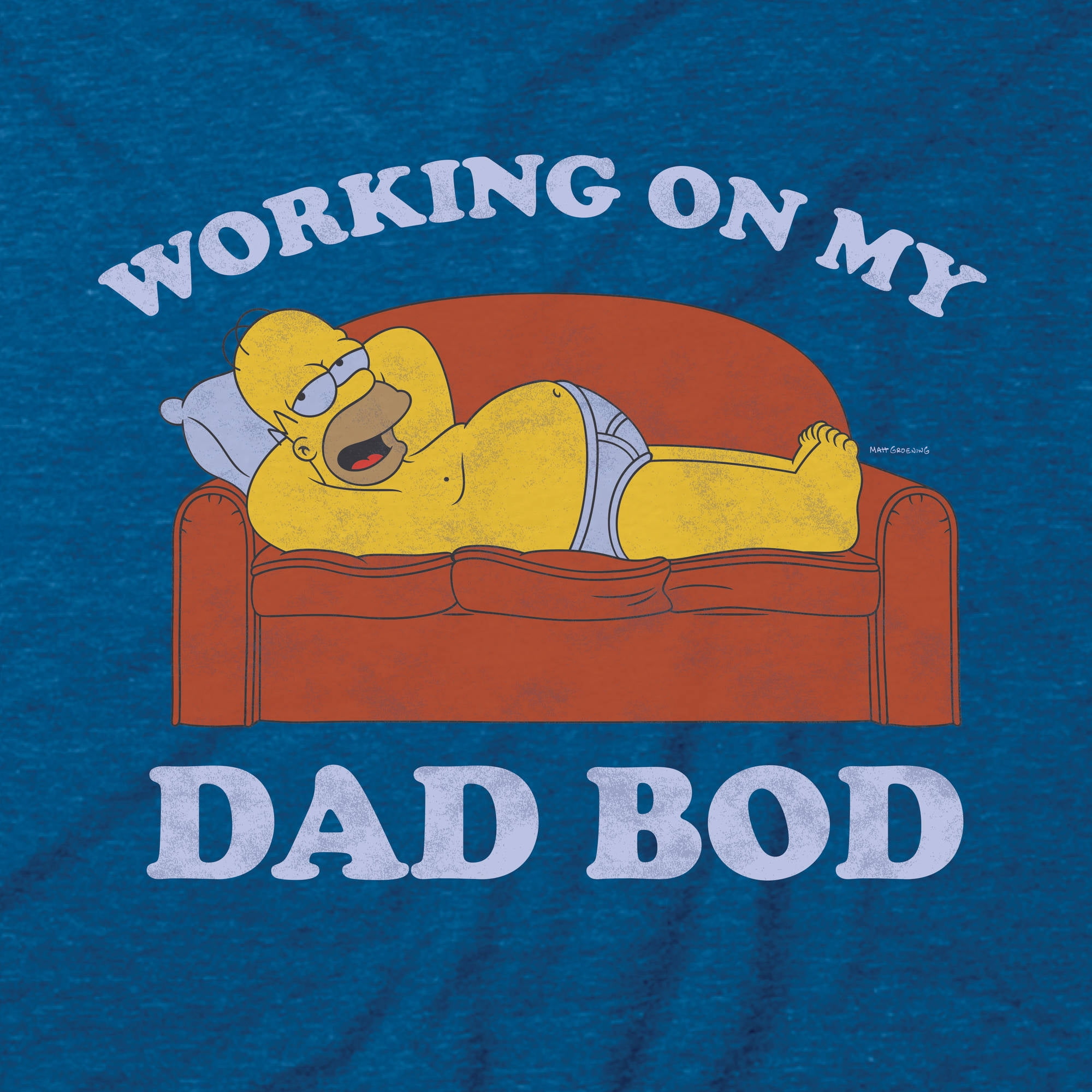 Movies Tv Simpsons Men S Homer Working On Dad Bod Graphic