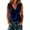 W10-Navy, variant on Rhuody Going Out Tops For Women V Neck Tank Tops Summer Loose Fit Solid Color Ruffle Blouse Women'S Clothing Blue