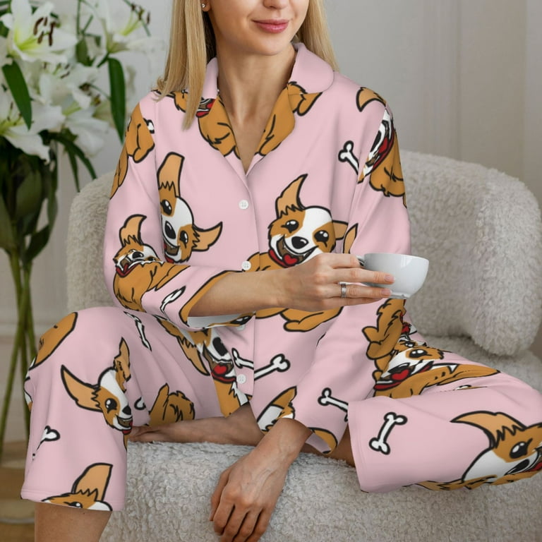 2 Piece Corgi PJ Set - Cartoon 2 Piece Corgi PJ Set - Cartoon