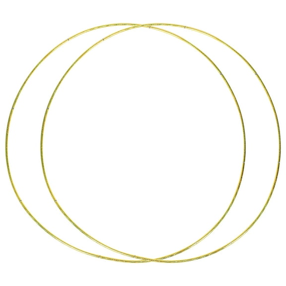 HEALEEP 2Sets Round Wedding Arch Golden Plastic Balloon Arch Frames For Indoor And Outdoor Decorations