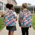 thumbnail image 2 of Uorisanigo American Flag Kids Backpack Set for Camping and School, Casual Daypack with Matching Lunch Bag, Water Bottle Pouch and Pencil Case, Bookbag with Side Mesh Pocket for Umbrella, 2 of 7