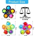 thumbnail image 4 of Paquete de 3 juguetes Pop, juguetes de burbujas de empuje de teñido anudado, suministros para fiestas Juego sensorial de hoyuelos simples, juguetes de manija navideña, 4 of 4