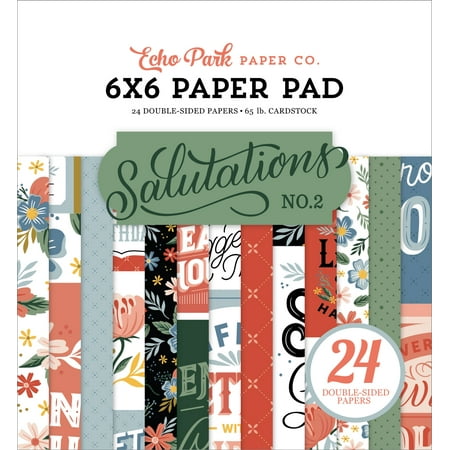 UPC: 0793888021563 | Echo Park Double-Sided Paper Pad 6 X6  24/Pkg-Salutations No. 2