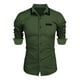 thumbnail image 1 of pstuiky Camisas de invierno de manga larga para hombre, Camisa informal de manga larga con solapa y color liso para hombre tops de invierno para hombre xxxl, 1 of 2