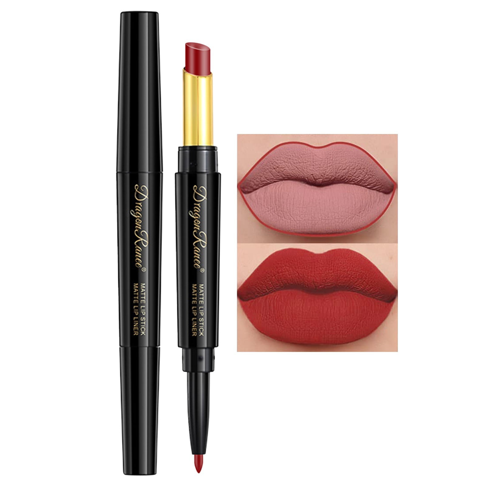Mortilo Lipstick Set Lipstick With Lip Liner 2 In 1 Waterproof Long