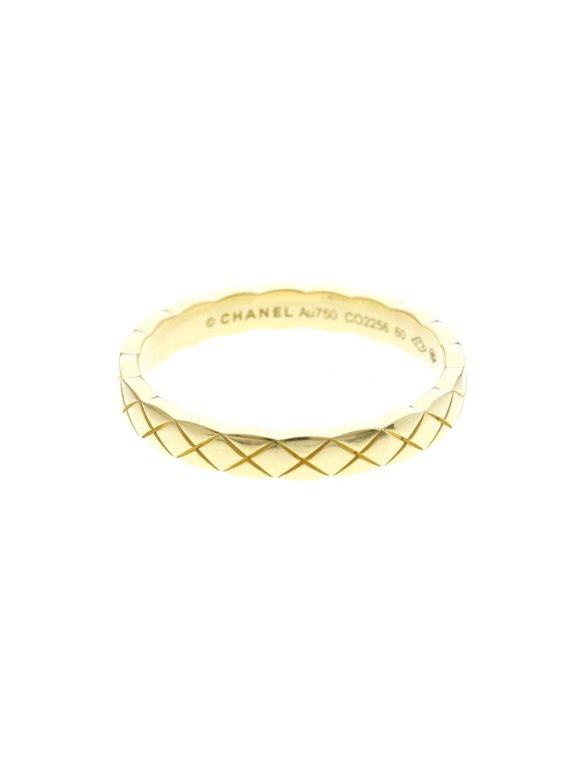 Pre-Owned Chanel Coco Crush Ring Mini Model Yellow Gold (18K) Fashion No Stone Band Ring Gold