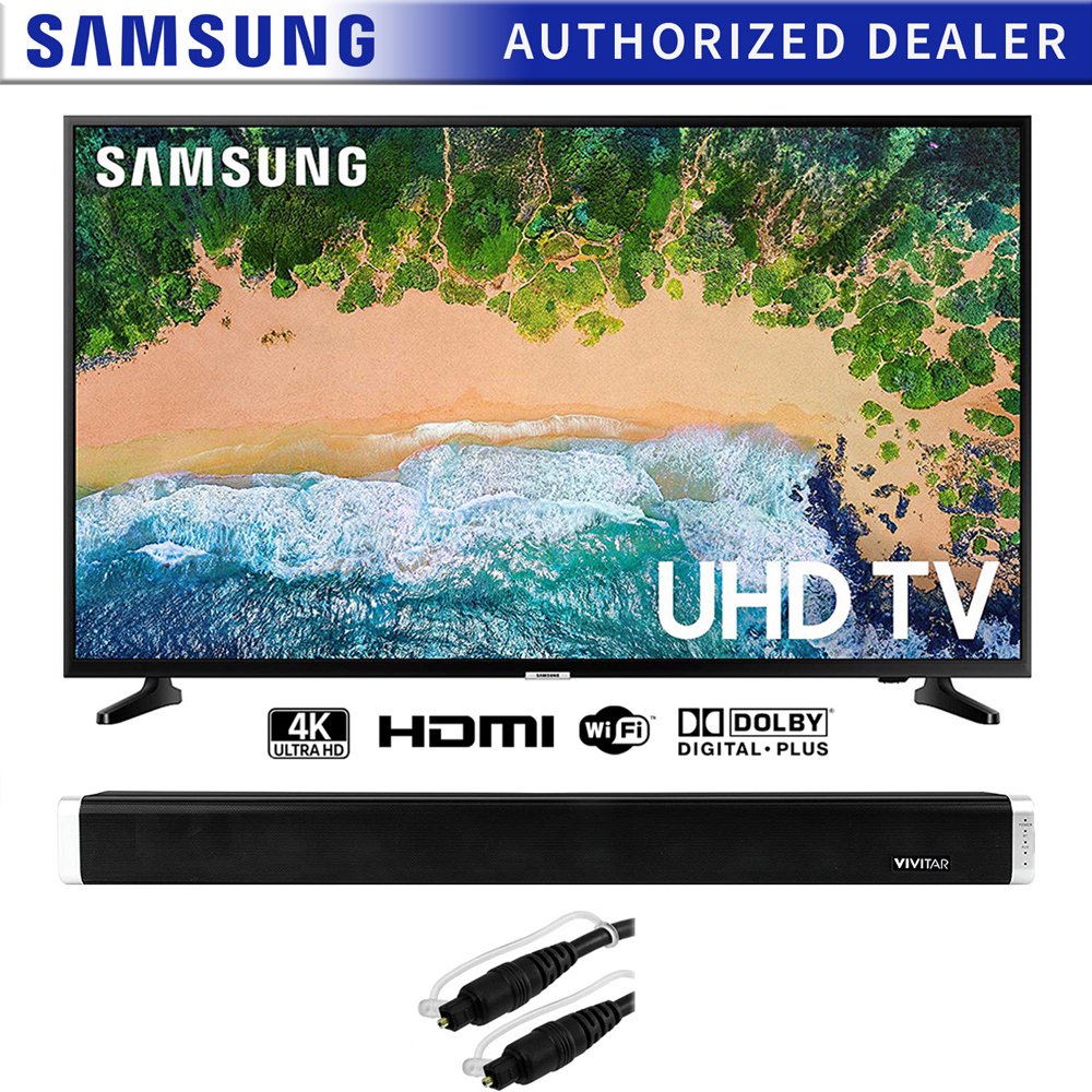 Samsung UN50NU6900 50" NU6900 Smart 4K UHD TV (2018) with Sound Bar