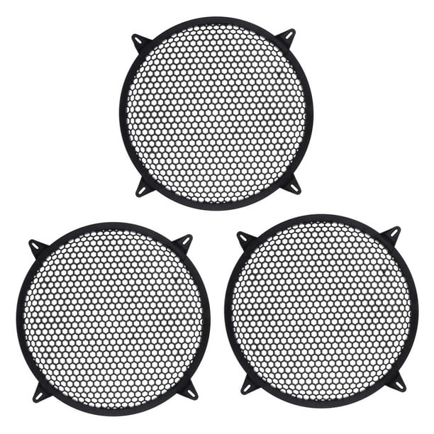 3X Cubierta de Amplificador de Altavoz de Rejilla de Subgraves Grill Mesh Car - 10 Pulgadas