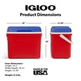 thumbnail image 4 of Igloo 28 QT Laguna Hard-Sided Ice Chest Cooler, Red White & Blue, 4 of 14