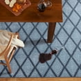 thumbnail image 6 of TOWN & COUNTRY EVERYDAY Rein Solid Diamond Everwash® Washable Runner Area Rug with Non-Slip Backing, Pet Friendly Rug, Blue, 1'9"x7'2", 6 of 11