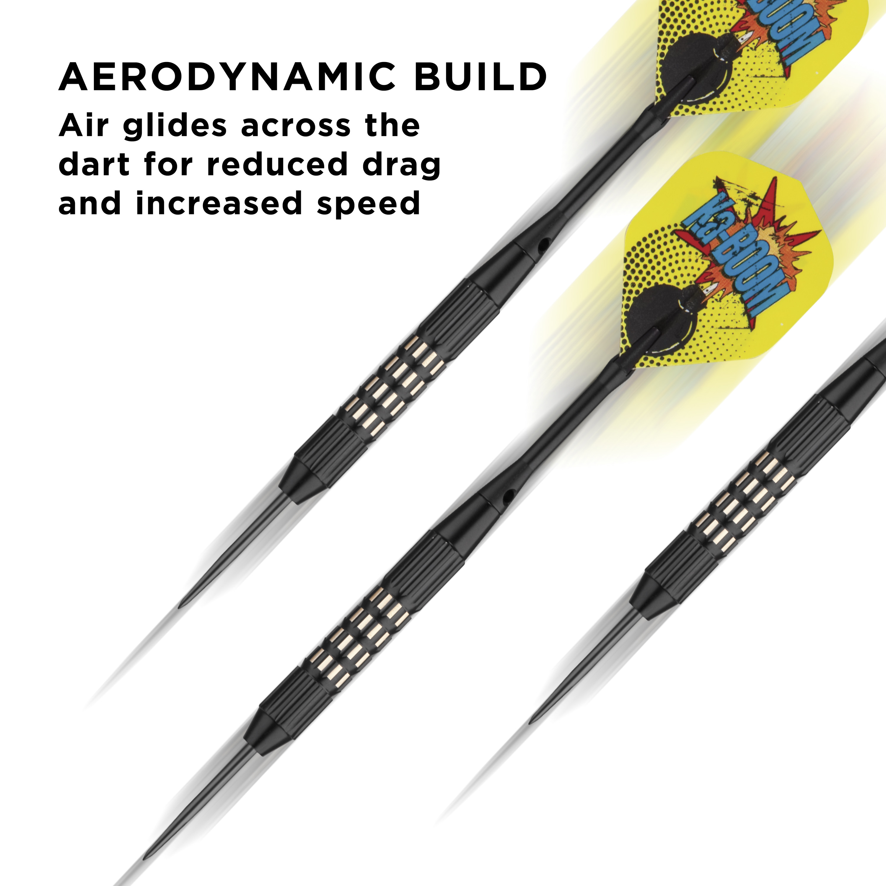 Viper Comix Steel Tip Dart Set, Black, 22 Grams