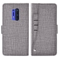 thumbnail image 4 of OnePlus 8 Pro Case, iCoverCase Genuine Leather Wallet Case Slim Fit Folio Book Design with Stand and Card Slots Flip Case Cover for OnePlus 8 Pro (Gray), 4 of 5