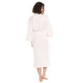 thumbnail image 5 of TexereSilk Women's Luxury Terry Cloth Bathrobe - Soft Modal & Organic Cotton (Natural White, Large/X-Large), 5 of 6