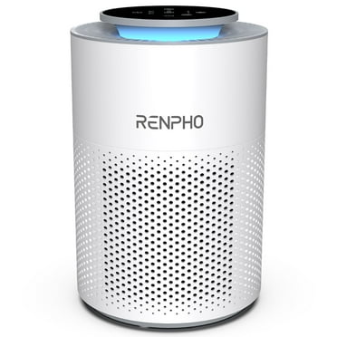 RENPHO Home Air Purifier for Allergy and Asthma, HEPA Filter Air Purifier for Bedroom up to 302 Sq.ft, Remove 99.95% Odors, Smoke, Dust, Pollen, White