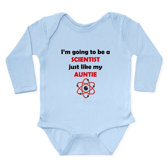 CafePress - Scientist Like My Auntie Body Suit - Long Sleeve Cotton Baby Bodysuit