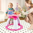 thumbnail image 6 of OLAKIDS 3 in 1 Walk Around Baby Activity Center, Baby Walker with Play Table, Wheels, Detachable Seat Cushion, 3 Adjustable Heights, Learning Toys for Boys Girls Aged 6-36 Months, 6 of 9