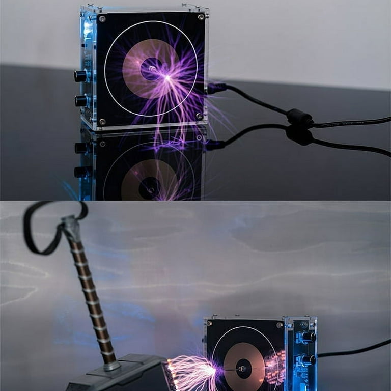 Mini Music Tesla Coil, Electric Arc Music Tesla Coil Plasma Loudspeaker  Wireless Transmission Experiment Model DIY Kit, Science and Education  Desktop