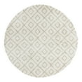 thumbnail image 3 of Unique Loom Trellis Shag Collection Area Rug - Ruth (10' Round Beige/Light Brown), 3 of 11