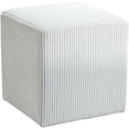 thumbnail image 3 of Pemberly Row Modern / Contemporary Soft Microsuede Fabric Cream Ottoman / Stool, 3 of 9