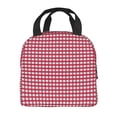 thumbnail image 3 of Reusable Lunch Bag, Insulated Lunch Bag for Women Men - Red Plaid Tote Lunch Bag, Picnic School Work Office, 3 of 9