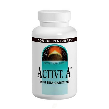 Source Naturals Active A W-Beta Carotene 120T, Pack of