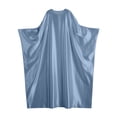 thumbnail image 4 of Dresses for Women Ramadan Satin Prayer Dress Batwing Long Sleeve Middle East Arabian Abaya Dresses/Light Blue/L, 4 of 4