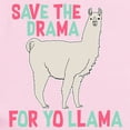 thumbnail image 2 of CafePress - Save The Drama For Yo Llama Baby Light Bodysuit - Baby Light Bodysuit, Size Newborn - 24 Months, 2 of 4