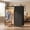 Black, variant on BEAUTYPEAK 6-Drawer Fabric Dresser with Hanging Rack LED Lighting Built-in Charging Station Multi-Purpose Closet, Gray