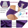thumbnail image 2 of AOLIGEI Leak Proof Underwear for Woman Cotton Overnight Menstrual Panties Briefs (5 Pack), 2 of 6