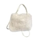 thumbnail image 4 of Bolso de mano peludo para mujer, tipo cartera, tipo bandolera, suave, para citas, fiestas y ocio. beige, 4 of 9