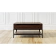 thumbnail image 3 of Flats & Castles Mackenzie 36" Wood Coffee Table with Lift Top in Dark Walnut, 3 of 5