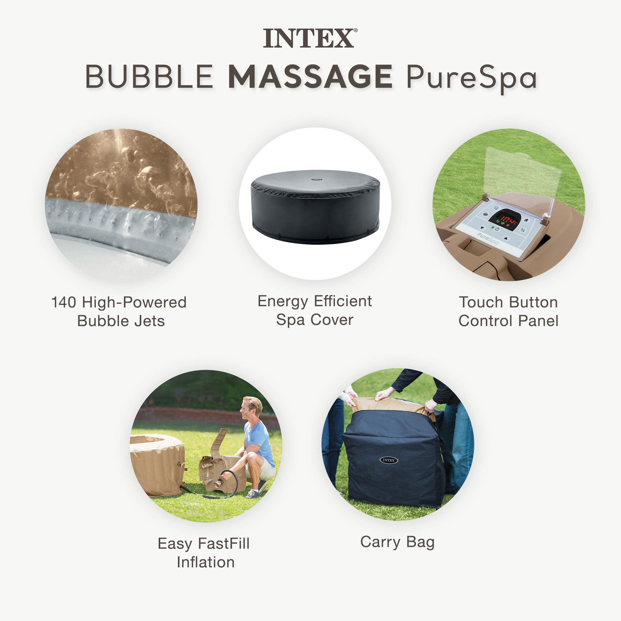 Malta Intex Jet Bubble Deluxe Bubble Jet Intex Pure Spa Tm