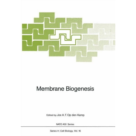 NATO Asi Subseries H: Membrane Biogenesis, Book 16, (Paperback)