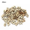 thumbnail image 4 of LAFGUR 200PCS Natural Wooden Letters And Numbers DIY Log Letter Shape Wooden Plate, 4 of 8