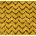thumbnail image 4 of oneOone Organic Cotton Poplin Twill Fabric Chevron Ikat Print Sewing Fabric BTY 42 Inch Wide, 4 of 4