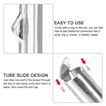 thumbnail image 4 of 120Pack Slide on End Clasps, 35mm Tube Ball Bead Slider Crimp Ends, Silver White, 4 of 6