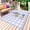 Lavender, variant on Spring Easter Outdoor Rug 4x6 Ft - Reversible Patio Rug Outdoor Camping Rugs, Bunny Botanical Flowers Leaves Purple Check Indoor Outdoor Area Rugs, Non-Slip Outdoor Carpet Runner for Deck/Porch