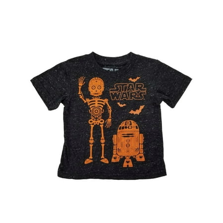 Star Wars Infant & Toddler Boys Black Day Of The Dead Halloween T-Shirt
